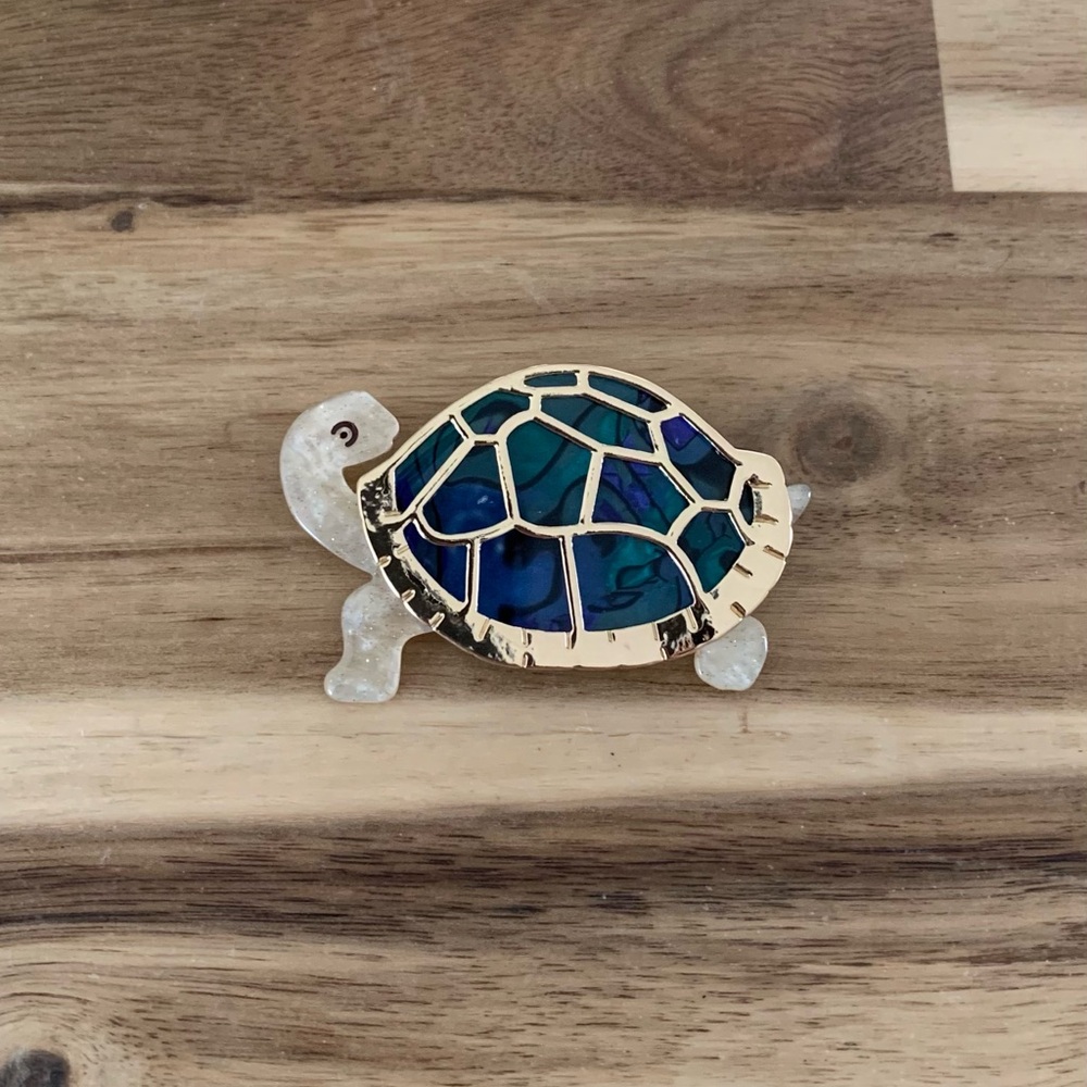 Erstwilder Ancient Altruism Brooch turtle sea life Pin NWOT